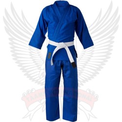 Men Double Weave Blue Judo Uniforms Judo Gi For Sale
